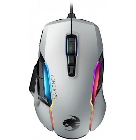 Roccat Kone AIMO Remastered White Wired RGB Gaming Mouse