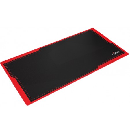 Nitro Concepts DM16 Deskmat (Black/Red) | 1600x800x3mm