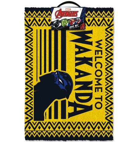 Black Panther (WELCOME TO WAKANDA) durų kilimėlis | 40x60cm 