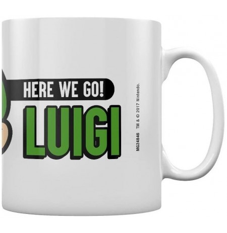 Nintendo Super Mario Here We Go Luigi Mug (315ml)