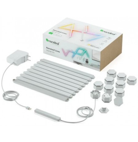 Nanoleaf Lines Starter Kit (15 šviesos)