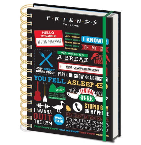 Friends Infographic A5 užrašų knygutė