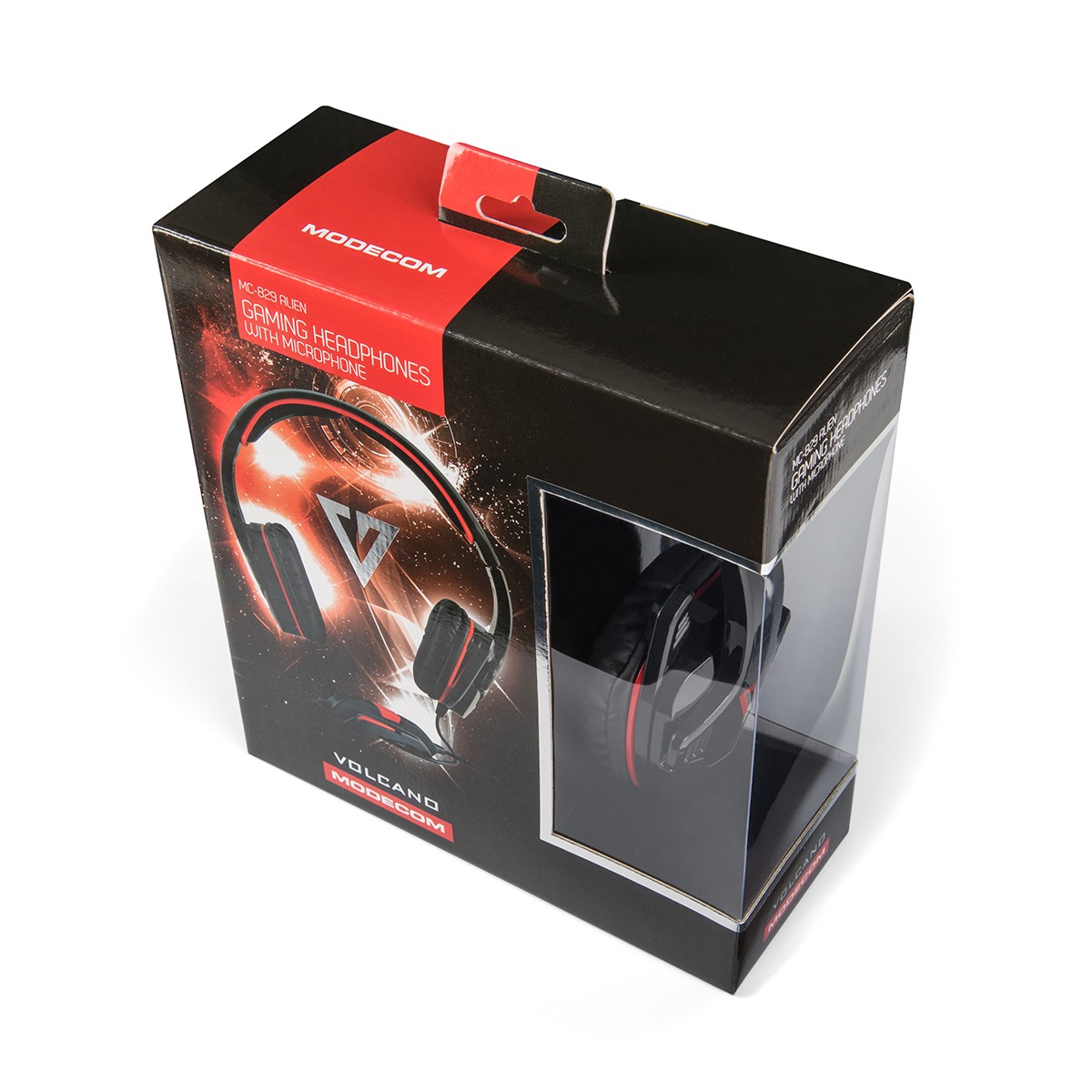 MODECOM ALIEN MC-829 Black/Red gamers headphones