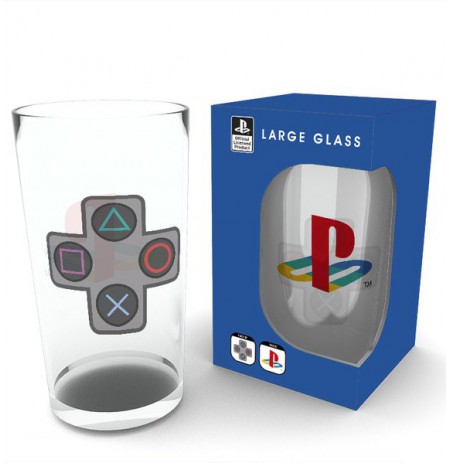 PLAYSTATION Buttons large glass