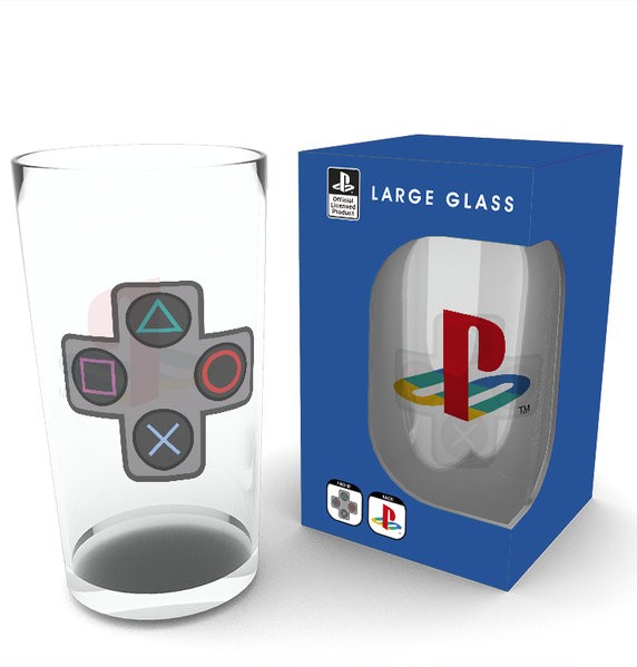 PLAYSTATION Buttons large glass