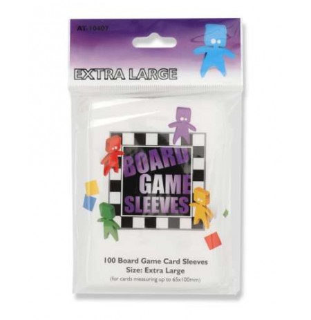 Board Game Sleeves - Extra Large (65x100mm) - 100 Vnt 