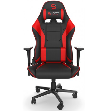 SPC Gear SR300F V2 juoda/raudona medžiaginė ergonominė kėdė