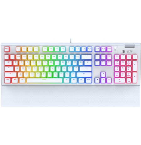 SPC Gear GK650K Omnis mechanical keyboard with RGB Pudding Edition (US, Kailh BROWN switch)