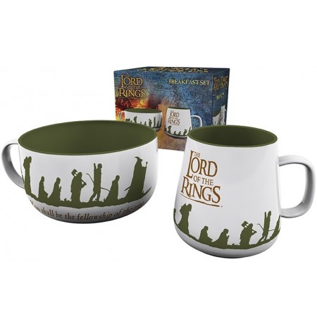 Lord of the Rings One Ring Fellowship pusryčių puodelių rinkinys