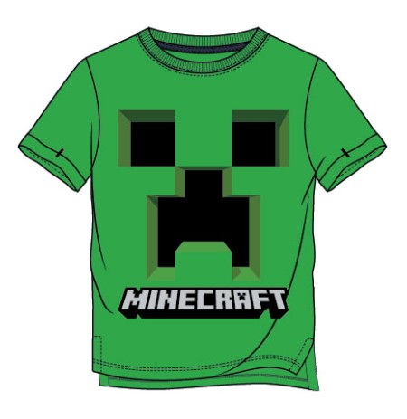 Minecraft Creepy Creeper Green marškinėliai | 10 metų