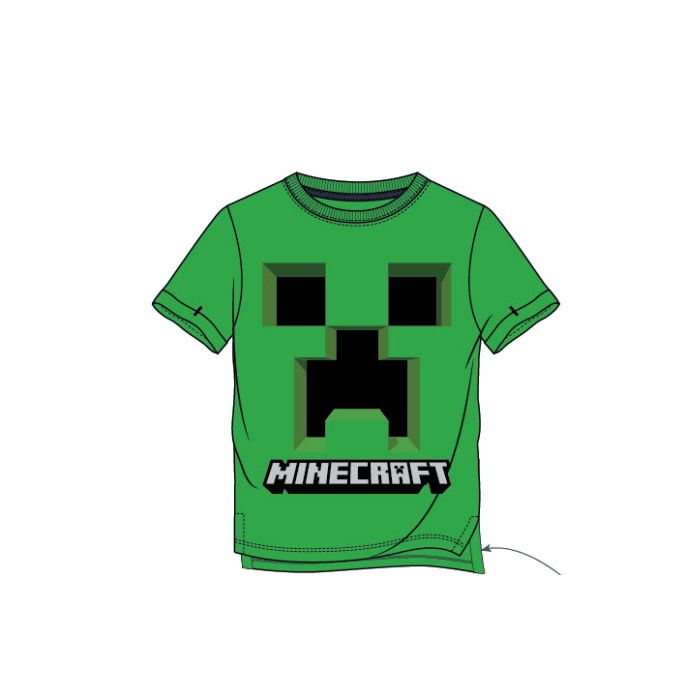 Minecraft Creepy Creeper Green marškinėliai | 6 metų