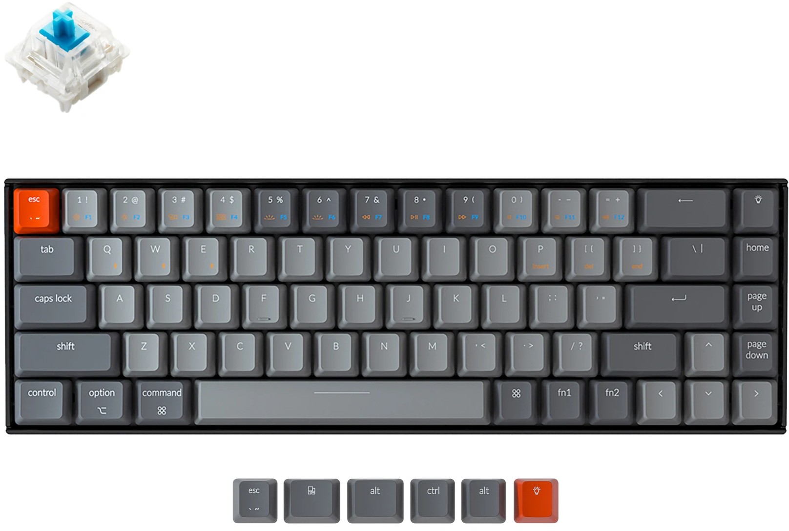 keychron k6 blue switch