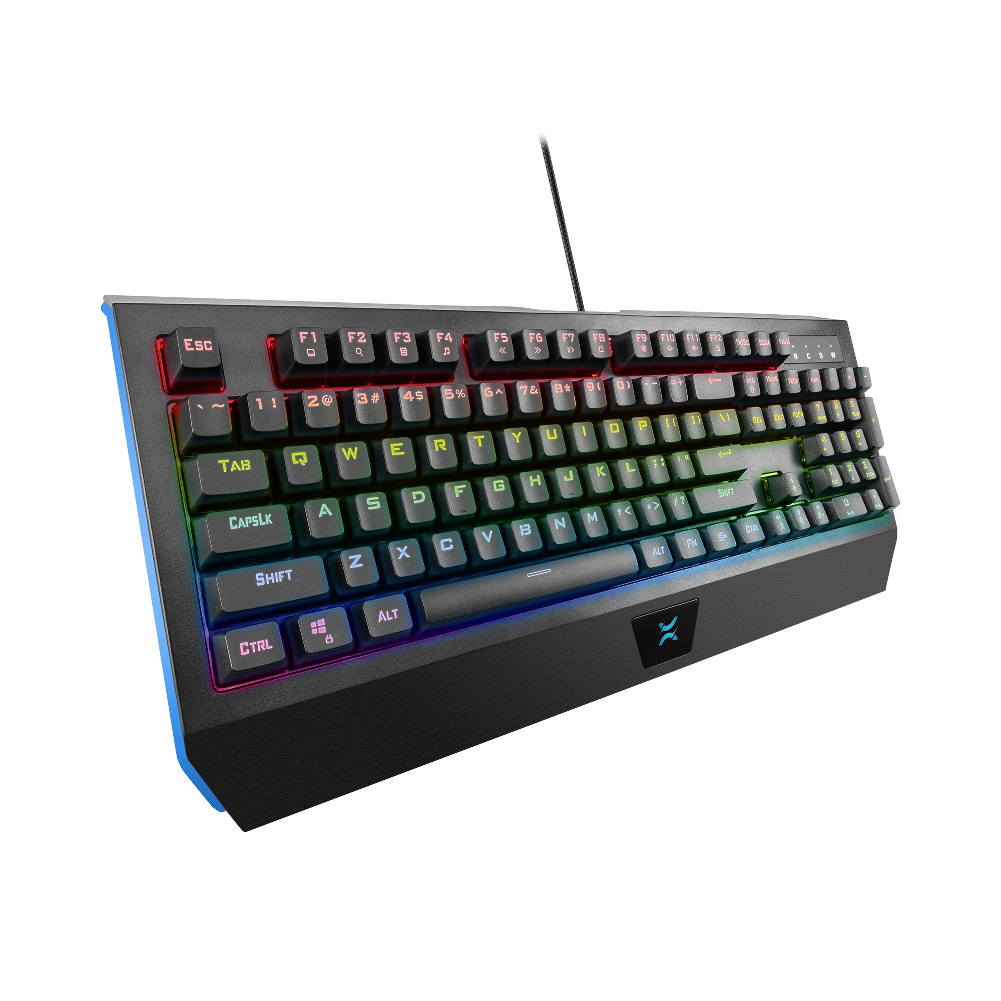 NOXO Vengeance mechaninė laidinė RGB klaviatūra | US, Blue Switch