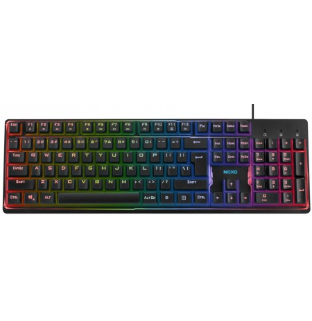 NOXO Fusionlight membraninė laidinė RGB klaviatūra | US