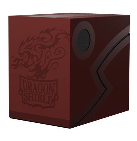 Dragon Shield Double Shell Deck Box - Blood Red/Black