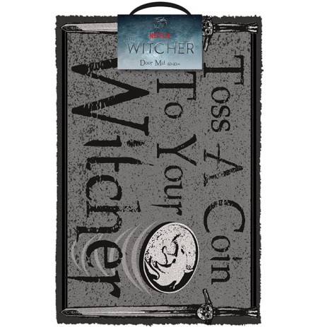 The Witcher Toss A Coin durų kilimėlis | 60x40cm