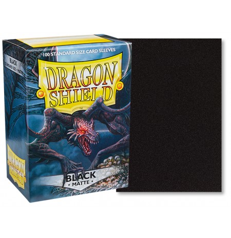 Dragon Shield Standard Sleeves - Matte Black (100 Vnt) 