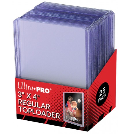 UP - Toploader - 3" x 4" Clear Regular (25 vnt)