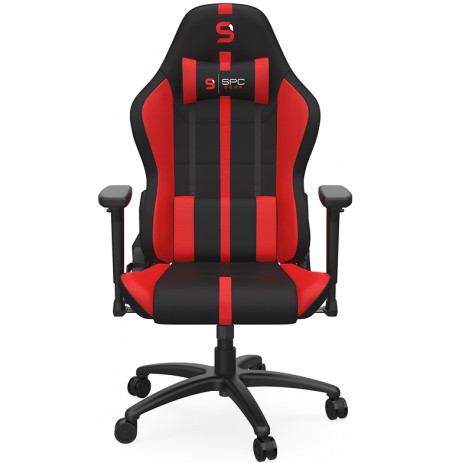 SPC Gear SR400F juoda/raudona medžiaginė ergonominė kėdė 