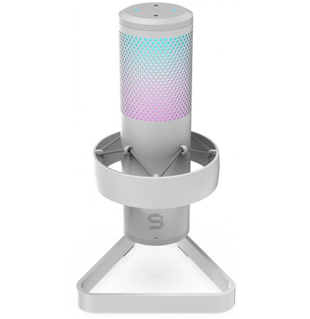 SPC Gear AXIS Onyx White Condenser Microphone | USB