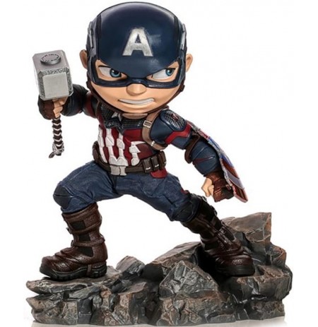 Avengers Endgame Capitan America Minico statue | 15 cm