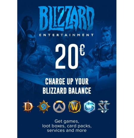 Blizzard Gift Card 20 EUR (EUROPOS ŠALYS) 