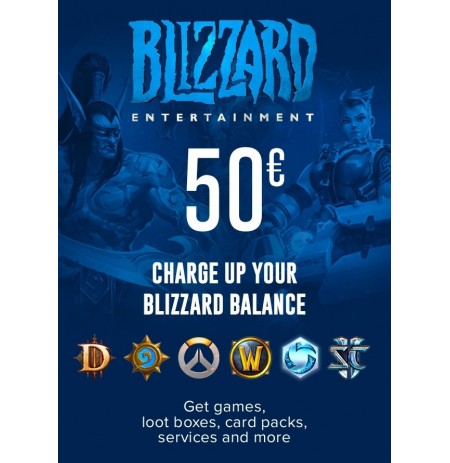 Blizzard Gift Card 50 EUR (EUROPOS ŠALYS) 