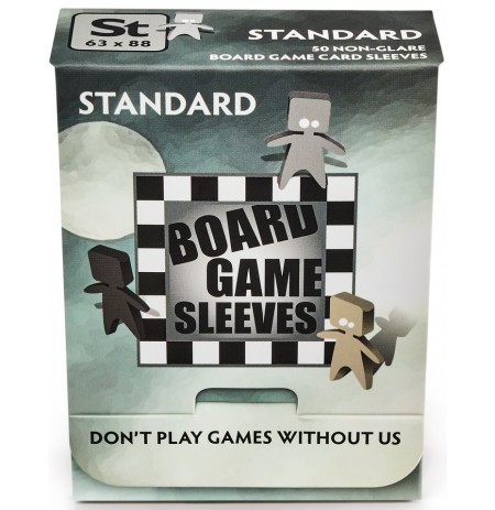 Board Game Sleeves - Non-Glare - Standard (63x88mm) - 50 Vnt 