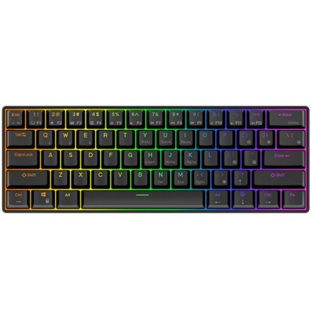 Royal Kludge RK61 TKL Keyboard | 60%, Hot-swap, Red Switches, US, Black