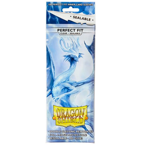 Dragon Shield Standard Perfect Fit Sealable Sleeves - Clear (100 Pcs)