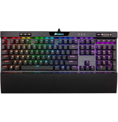 Corsair K70  MK.2 Low Profile Rapidfire Mechanical Gaming Keyboard | US, Red Switch,  RGB LED Backlit