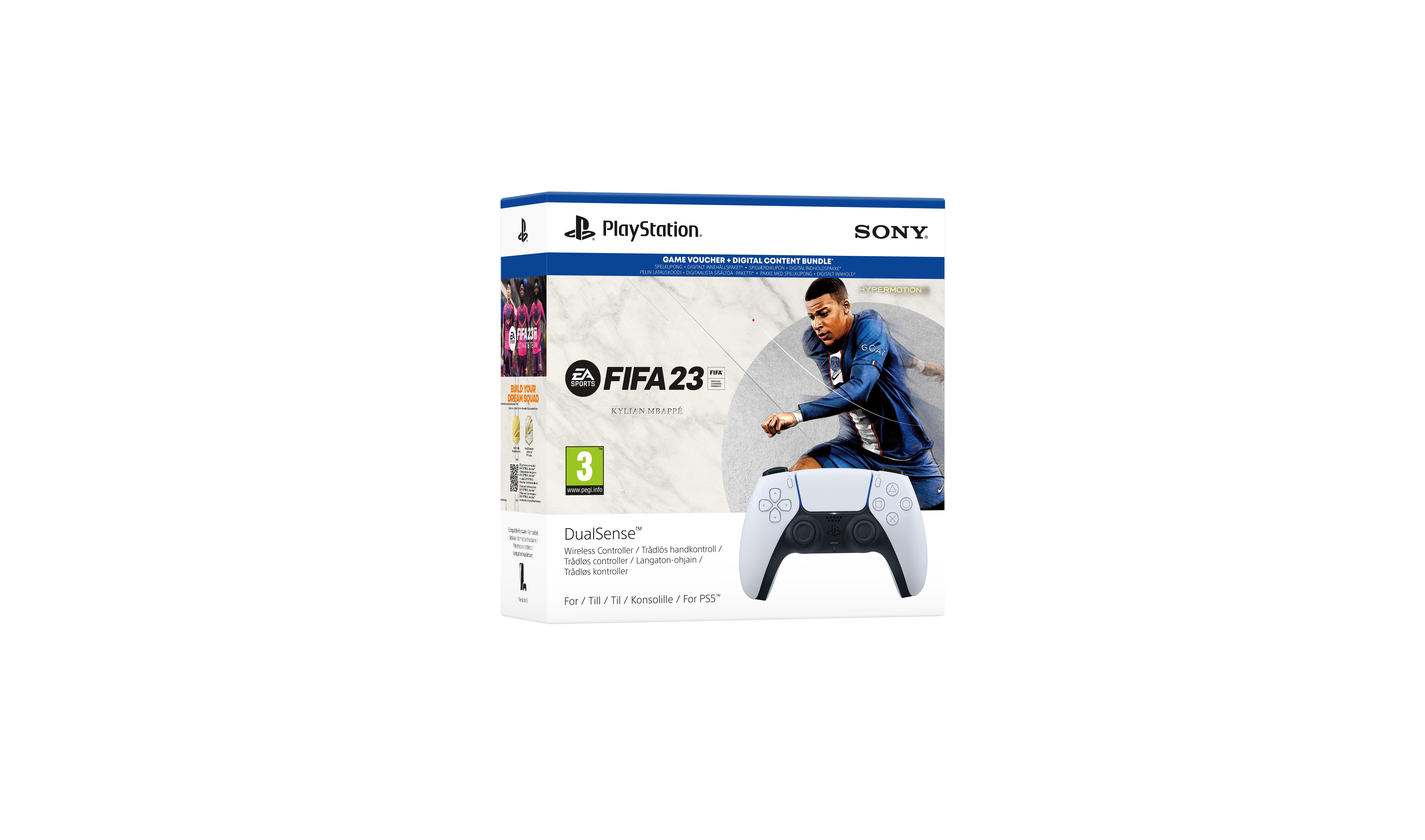 Sony PlayStation DualSense FIFA 23 bundle belaidis valdiklis (PS5)