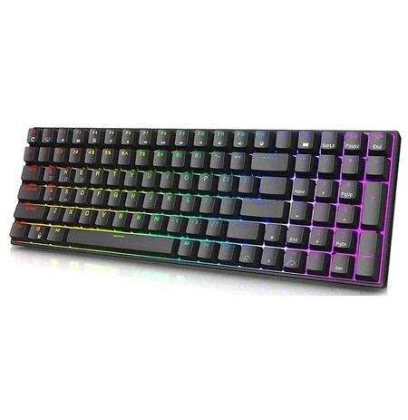 Royal Kludge RK100 Black Wireless Keyboard | 96%, Hot-swap, Blue Switches, US