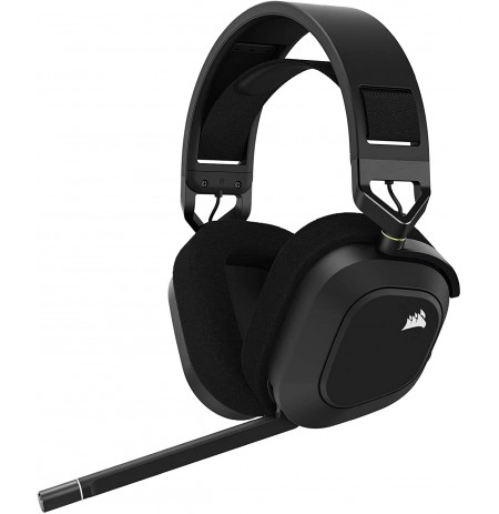 Corsair Gaming Headset HS80 RGB Belaidės Ausinės su Mikrofonu (Juodos)