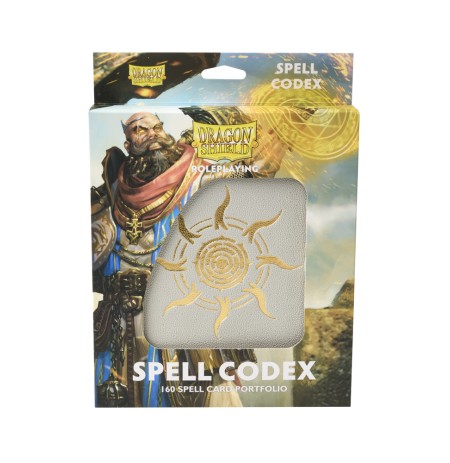 Dragon Shield RPG Spell Codex Portfolio - Ashen White