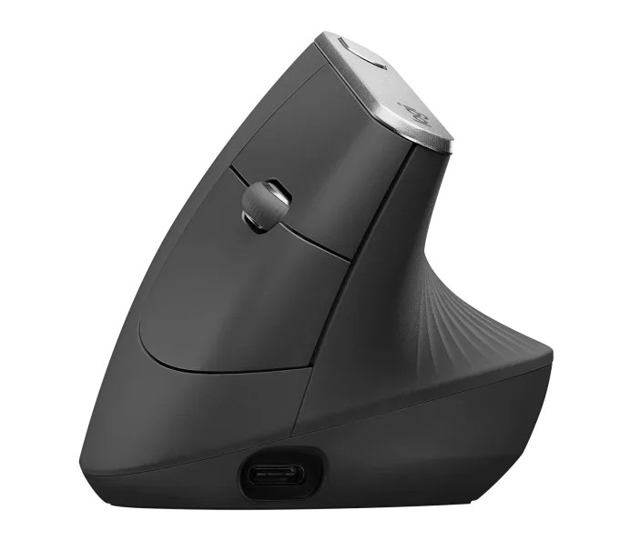 Logitech MX Vertical juoda belaidė pelė | 4000 DPI