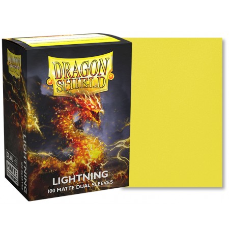 Dragon Shield Standard Matte Dual Sleeves - Lightning (100 Vnt) 