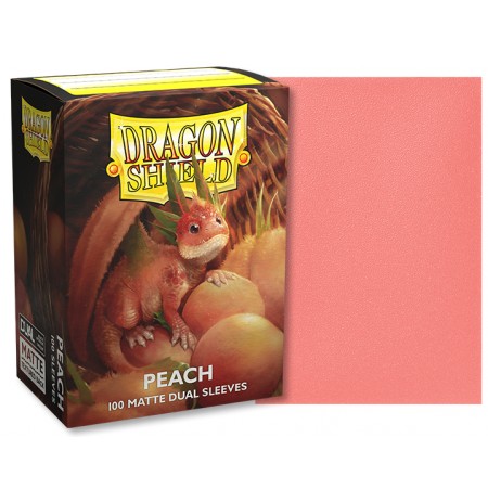 Dragon Shield Standard Matte Dual Sleeves - Peach (100 Vnt)