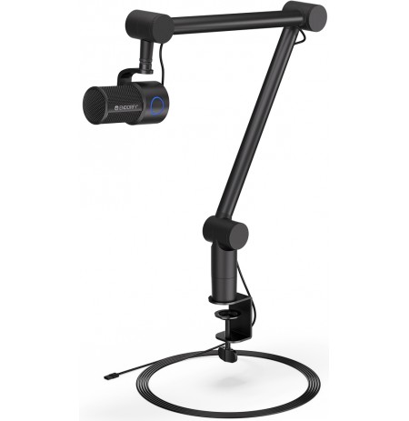 Endorfy Solum Studio Black Condenser Microphone + Stand | USB