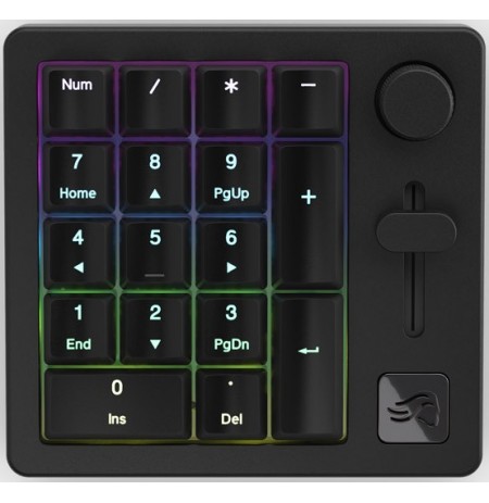 Glorious PC Gaming Race GMMK RGB belaidė skaičių klaviatūra | US, Fox Linear Switch