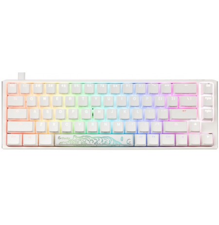 Ducky ONE 3 Classic Pure White SF 65% RGB Gaming Keyboard | Hot-Swap, US, MX Clear Switch