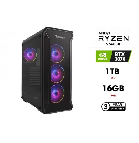 PC | Ryzen 5 5600X, 16GB, SSD 1TB, HDD 2TB, RTX3070 8GB