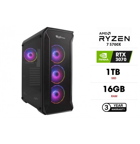 PC | Ryzen 7 5700X, 16GB, SSD 1TB, HDD 2TB, RTX3070 8GB