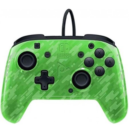 PDP Delux+ Audio Camo Green Wired Controller for Nintendo Switch