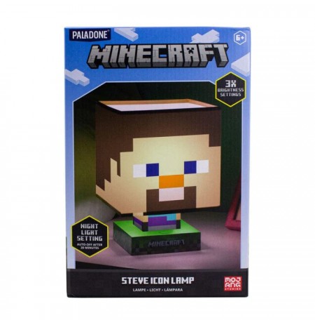 Minecraft Steve Icon lempa 