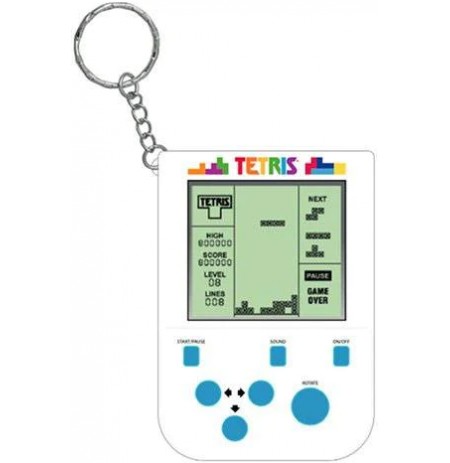Tetris Mini Retro Handheld Video Game raktų pakabukas