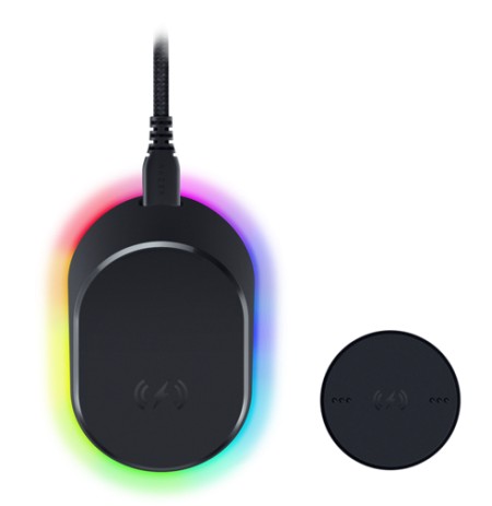 Razer Mouse Dock Pro + Wireless Charging Puck Bundle RGB LED 