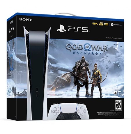Sony PlayStation 5 Digital Edition žaidimų konsolė (God of War: Ragnarok Bundle)