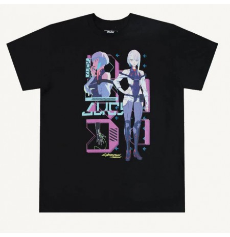 Edgerunners Lucy Posing Black T-Shirt | XXL Size