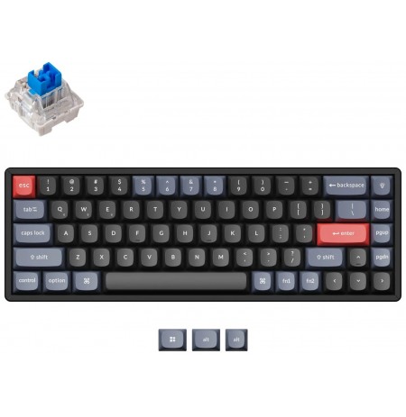 Keychron K6 Pro 65% Wireless Mechanical Keyboard (ANSI, RGB, Hot-swap, US, Pro Blue Switch)